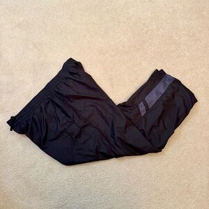 Vintage 90s Y2K Starter Zip Ankle Track Pants Black Gray Athletic Activewear XL